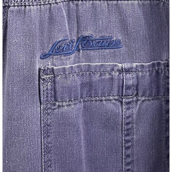 Vtg Levis Authentic Shirt Womens Large Y2K Utility Core Grunge Lavender Fade - Picture 7 of 13